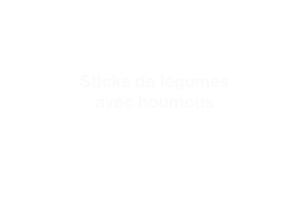 R2G Sticks de Légumes avec Houmous