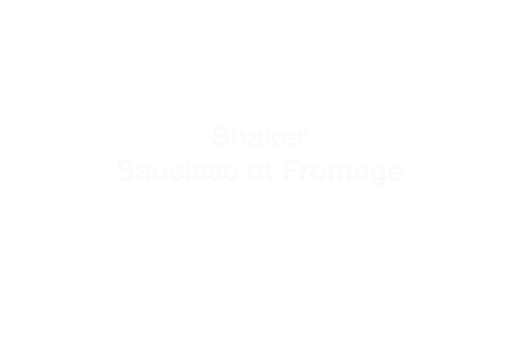 R2G Salad Shaker Saucisse et Fromage