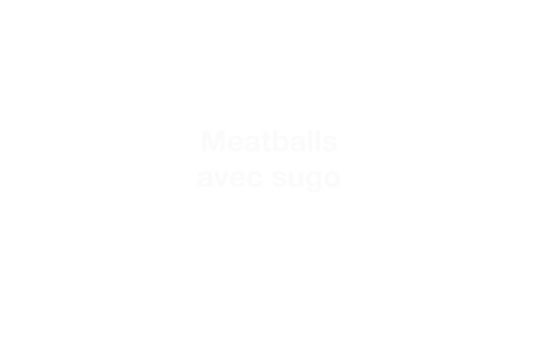 R2G  Meatballs avec Sugo