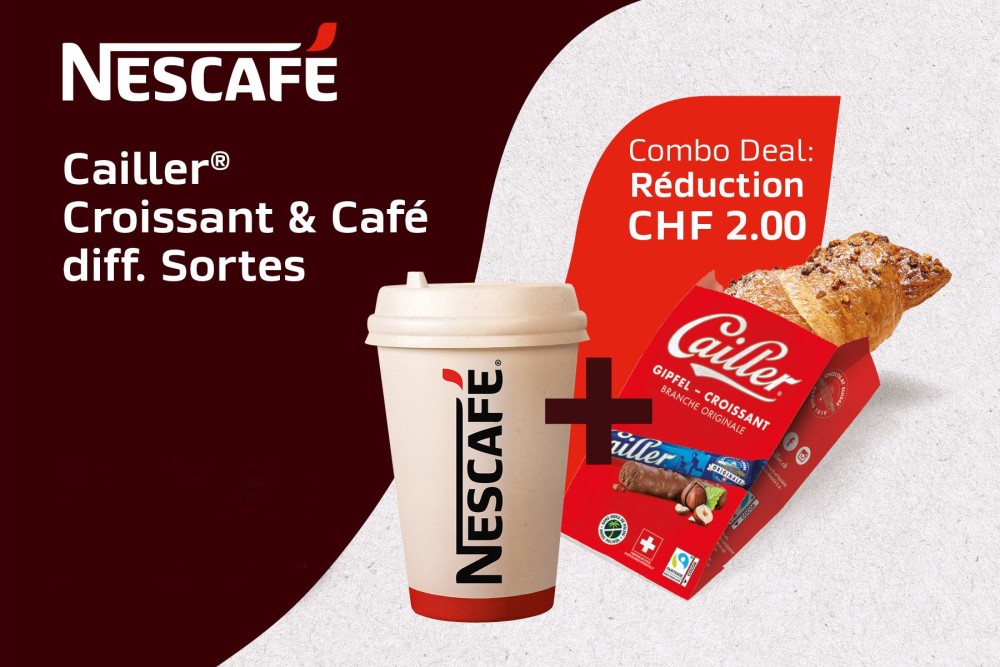 Du temps pour toi : un Café et un Cailler Croissant.