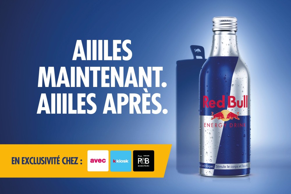 Red Bull en bouteille aluminium